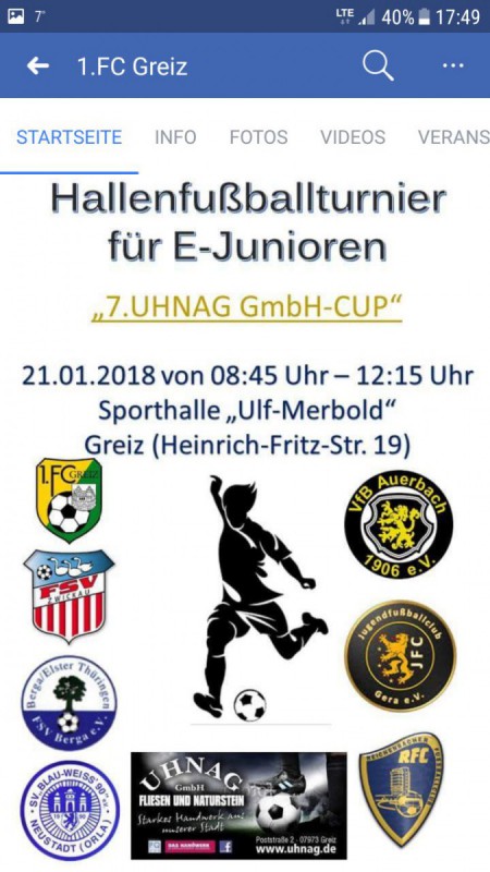 E1 Junioren zu Turnier in Greiz