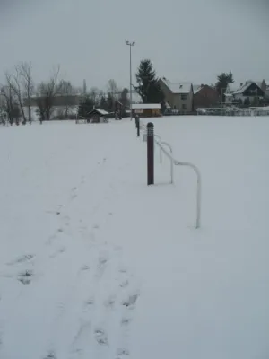 Sportgelände im Winter